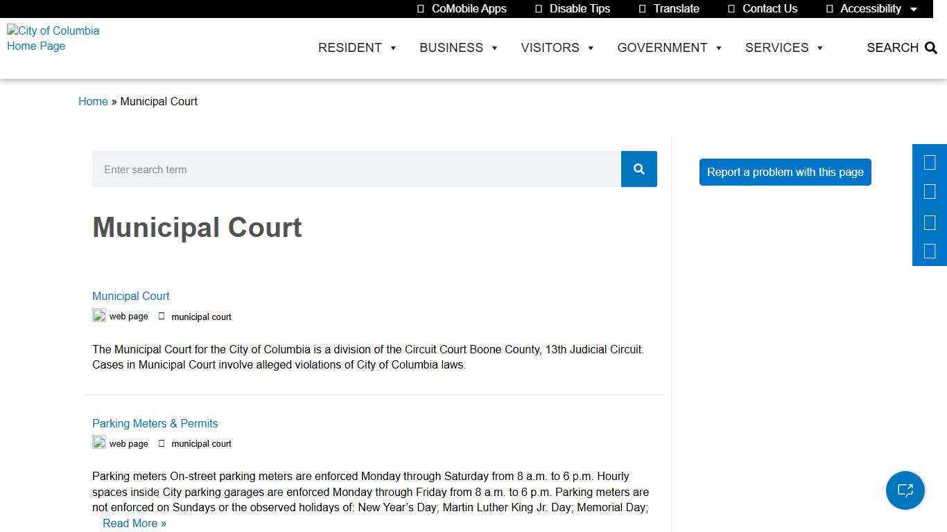 Municipal Court - City of Columbia Missouri